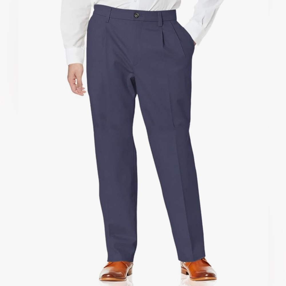 DOCKERS MENS PANTS NAVY D4 RELATED FIT STRAIGHT LEG TROUSERS COTTON NEW 30 X 30